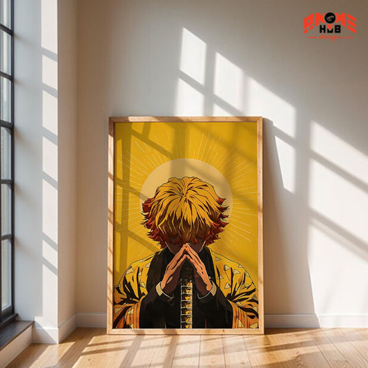 Demoon Slayerr Poster/Canvas, Art Anime Wall Print, Wall Decor  –  Aggattsuuma Zeenittsu 1 Poster/Canvas ANIME HUB