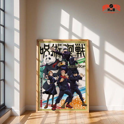 Jujustsuu Kaiisenn 15 Poster/Canvas, Art Anime Wall Print, Wall Decor  –  Poster/Canvas ANIME HUB