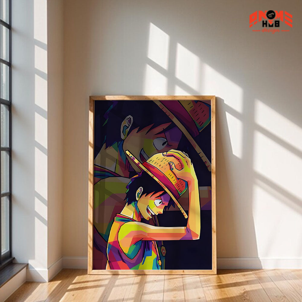 Onee Piecee Poster/Canvas, Art Anime Wall Print, Wall Decor  – Luuffyy 1  Poster/Canvas ANIME HUB
