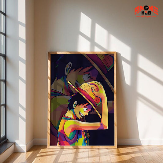 Onee Piecee Poster/Canvas, Art Anime Wall Print, Wall Decor  – Luuffyy 1  Poster/Canvas ANIME HUB