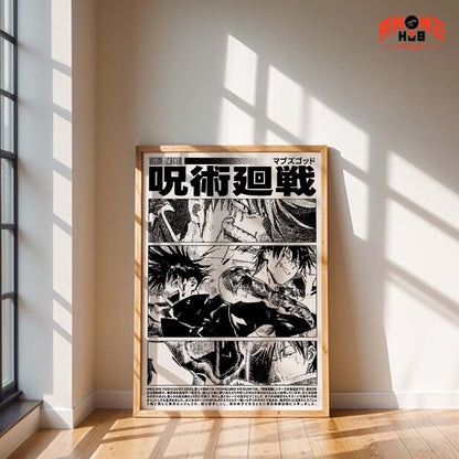 Jujustsuu Kaiisenn 2 Poster/Canvas, Art Anime Wall Print, Wall Decor  –  Poster/Canvas ANIME HUB