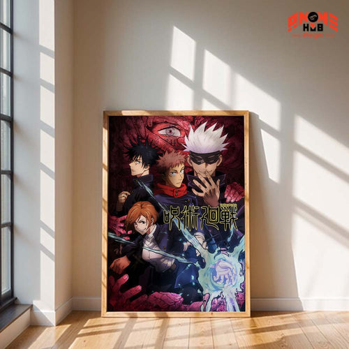 Jujustsuu Kaiisenn Poster/Canvas, Art Anime Wall Print, Wall Decor  –  Poster/Canvas ANIME HUB