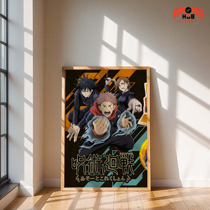 Jujustsuu Kaiisenn 24 Poster/Canvas, Art Anime Wall Print, Wall Decor  –  Poster/Canvas ANIME HUB