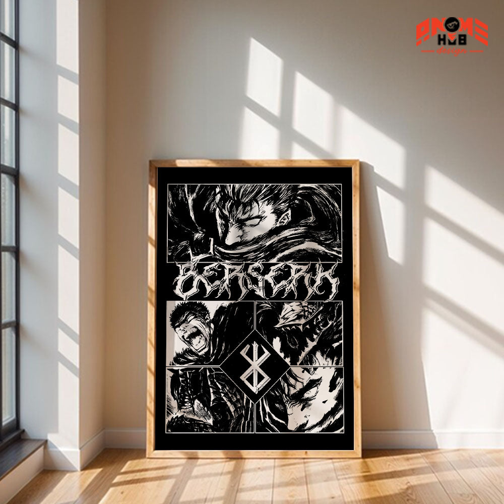 Berserkk 19 Poster/Canvas, Art Anime Wall Print, Wall Decor  –  Poster/Canvas ANIME HUB
