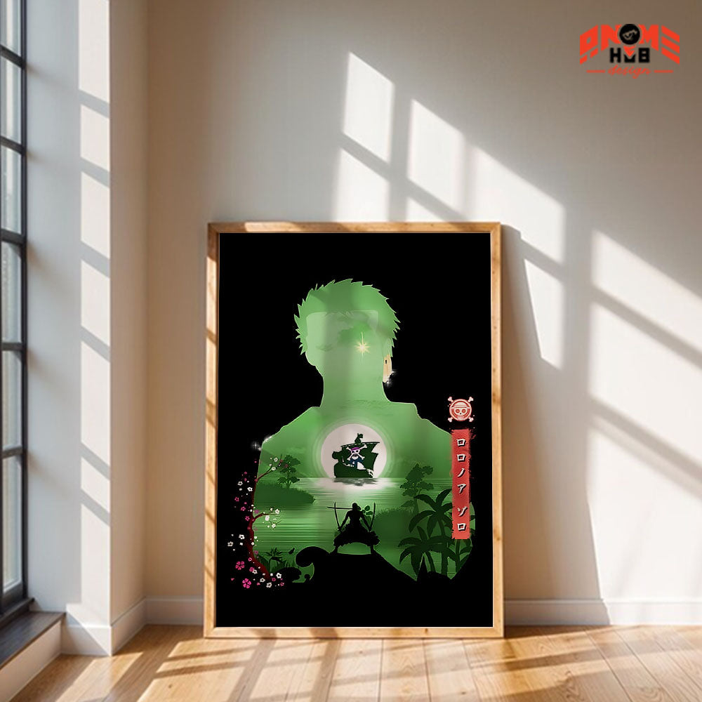 Onee Piecee Poster/Canvas, Art Anime Wall Print, Wall Decor  – Rorronnoa Zoorro  Poster/Canvas ANIME HUB