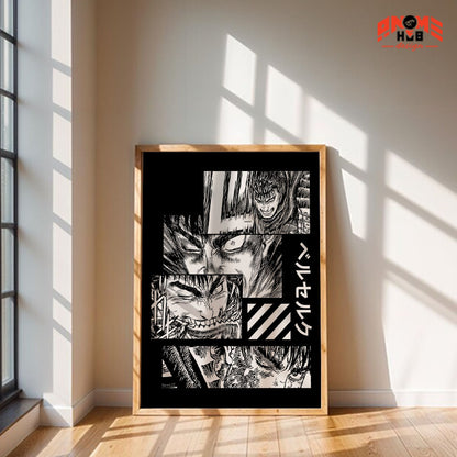 Berserkk 12 Poster/Canvas, Art Anime Wall Print, Wall Decor  –  Poster/Canvas ANIME HUB