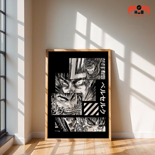 Berserkk 12 Poster/Canvas, Art Anime Wall Print, Wall Decor  –  Poster/Canvas ANIME HUB