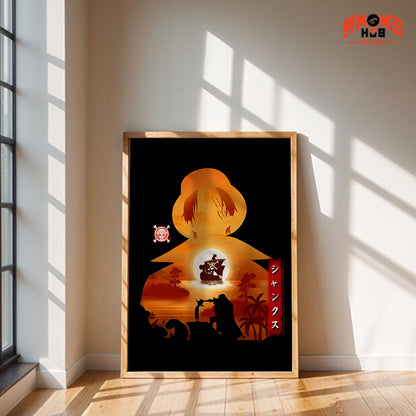 Onee Piecee Poster/Canvas, Art Anime Wall Print, Wall Decor  – Shankss  Poster/Canvas ANIME HUB