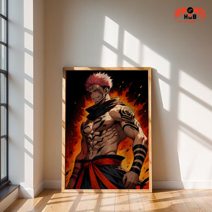 Jujustsuu Kaiisenn 7 Poster/Canvas, Art Anime Wall Print, Wall Decor  –  Poster/Canvas ANIME HUB