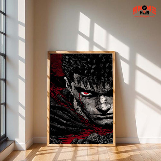 Póster de Griffith del anime Berserk | Arte mural de Berserk | Póster de Berserk | Impresión decorativa de alta calidad