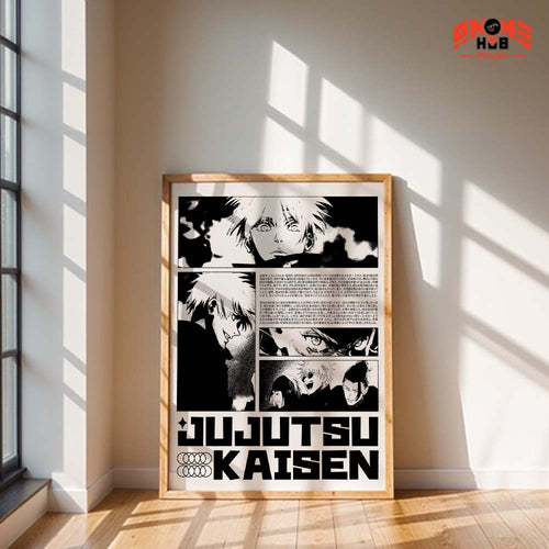 Jujustsuu Kaiisenn 1 Poster/Canvas, Art Anime Wall Print, Wall Decor  –  Poster/Canvas ANIME HUB