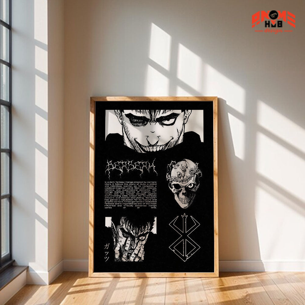 Berserkk 22 Poster/Canvas, Art Anime Wall Print, Wall Decor  –  Poster/Canvas ANIME HUB