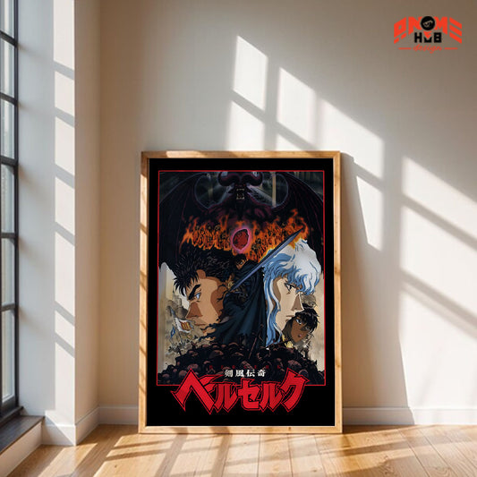 Berserkk 13 Poster/Canvas, Art Anime Wall Print, Wall Decor  –  Poster/Canvas ANIME HUB