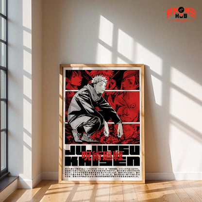 Jujustsuu Kaiisenn 6 Poster/Canvas, Art Anime Wall Print, Wall Decor  –  Poster/Canvas ANIME HUB