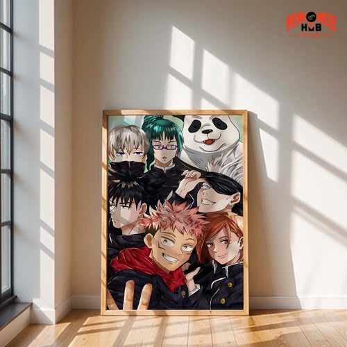 Jujustsuu Kaiisenn 18 Poster/Canvas, Art Anime Wall Print, Wall Decor  –  Poster/Canvas ANIME HUB