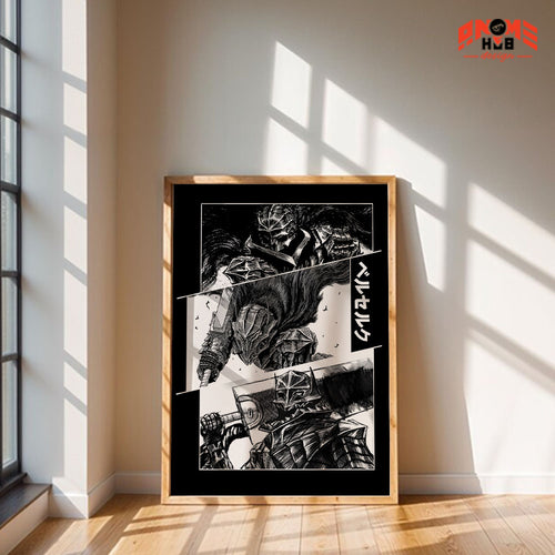 Berserkk 1 Poster/Canvas, Art Anime Wall Print, Wall Decor  –  Poster/Canvas ANIME HUB