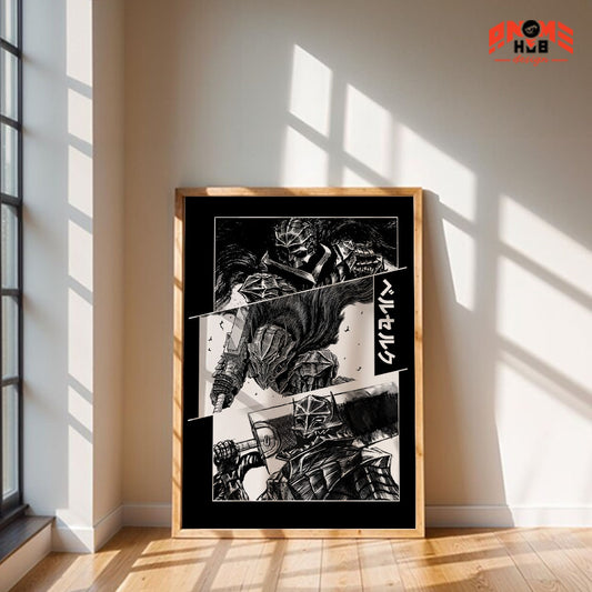 Berserkk 1 Poster/Canvas, Art Anime Wall Print, Wall Decor  –  Poster/Canvas ANIME HUB
