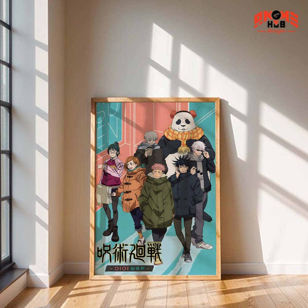 Jujustsuu Kaiisenn 17 Poster/Canvas, Art Anime Wall Print, Wall Decor  –  Poster/Canvas ANIME HUB