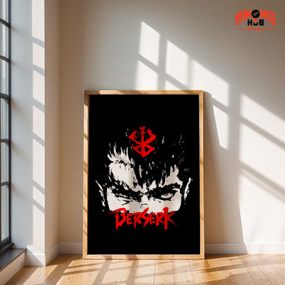 Póster de Griffith del anime Berserk | Arte mural de Berserk | Póster de Berserk | Impresión decorativa de alta calidad