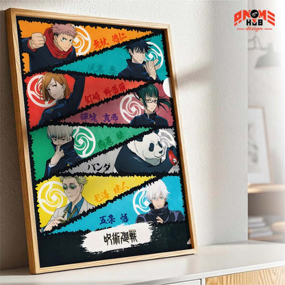 Jujustsuu Kaiisenn 9 Poster/Canvas, Art Anime Wall Print, Wall Decor  –  Poster/Canvas ANIME HUB