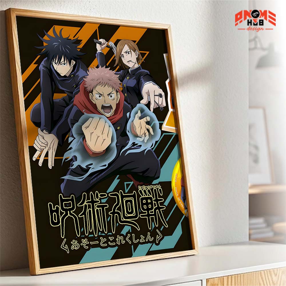 Jujustsuu Kaiisenn 24 Poster/Canvas, Art Anime Wall Print, Wall Decor  –  Poster/Canvas ANIME HUB