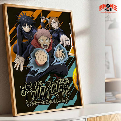 Jujustsuu Kaiisenn 24 Poster/Canvas, Art Anime Wall Print, Wall Decor  –  Poster/Canvas ANIME HUB