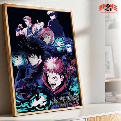 Jujustsuu Kaiisenn 11 Poster/Canvas, Art Anime Wall Print, Wall Decor  –  Poster/Canvas ANIME HUB
