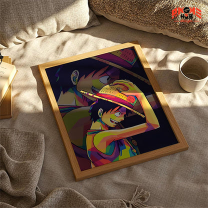 Onee Piecee Poster/Canvas, Art Anime Wall Print, Wall Decor  – Luuffyy 1  Poster/Canvas ANIME HUB