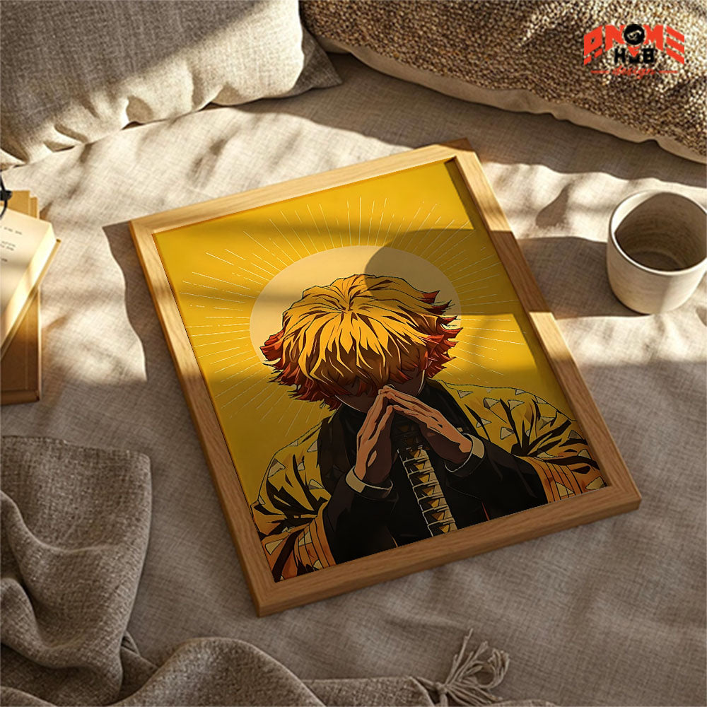 Demoon Slayerr Poster/Canvas, Art Anime Wall Print, Wall Decor  –  Aggattsuuma Zeenittsu 1 Poster/Canvas ANIME HUB