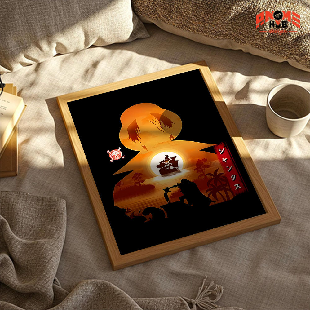 Onee Piecee Poster/Canvas, Art Anime Wall Print, Wall Decor  – Shankss  Poster/Canvas ANIME HUB