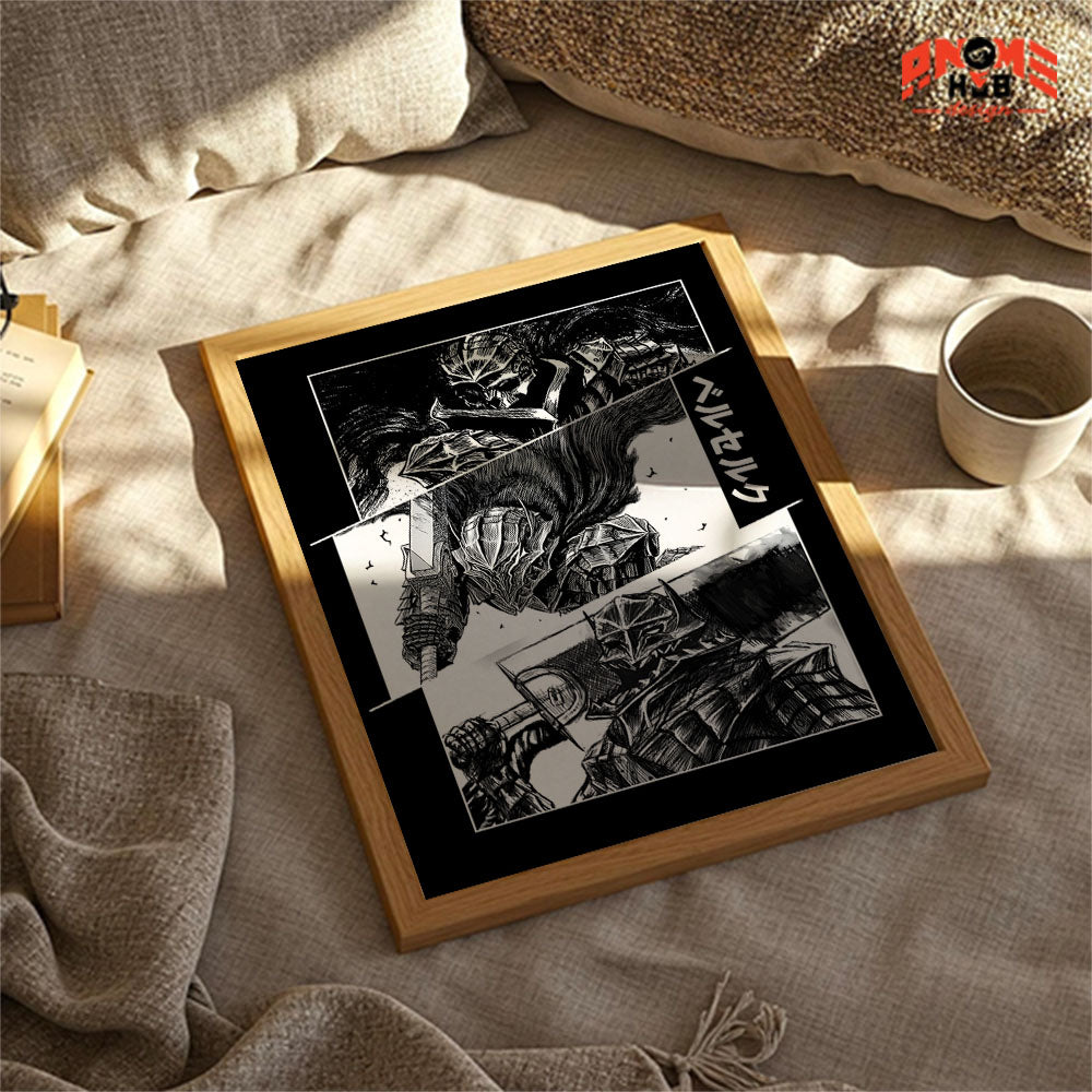 Berserkk 1 Poster/Canvas, Art Anime Wall Print, Wall Decor  –  Poster/Canvas ANIME HUB