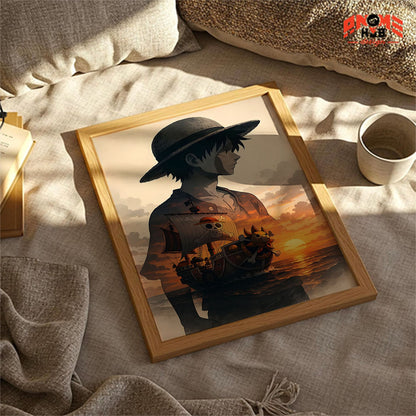 Onee Piecee Poster/Canvas, Art Anime Wall Print, Wall Decor  –  Luuffyy 2  Poster/Canvas ANIME HUB