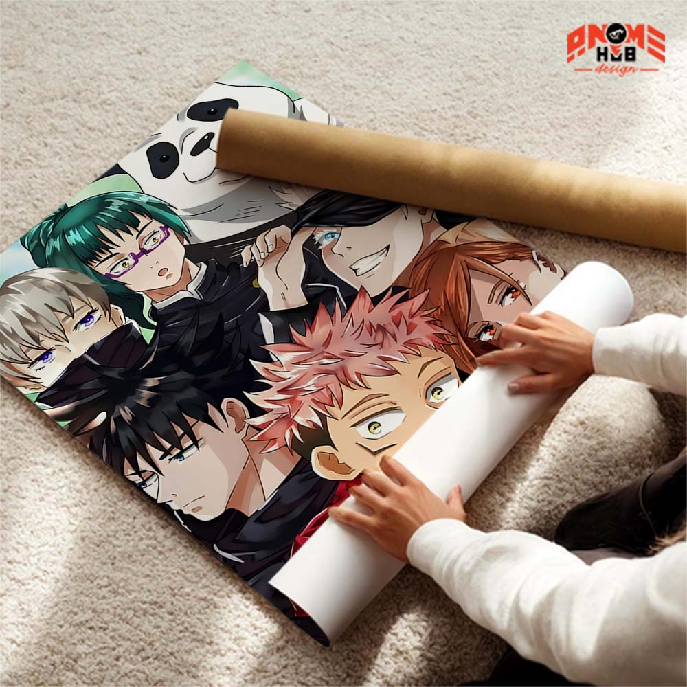 Jujustsuu Kaiisenn 18 Poster/Canvas, Art Anime Wall Print, Wall Decor  –  Poster/Canvas ANIME HUB