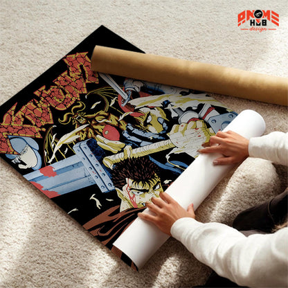 Berserkk 16 Poster/Canvas, Art Anime Wall Print, Wall Decor  –  Poster/Canvas ANIME HUB