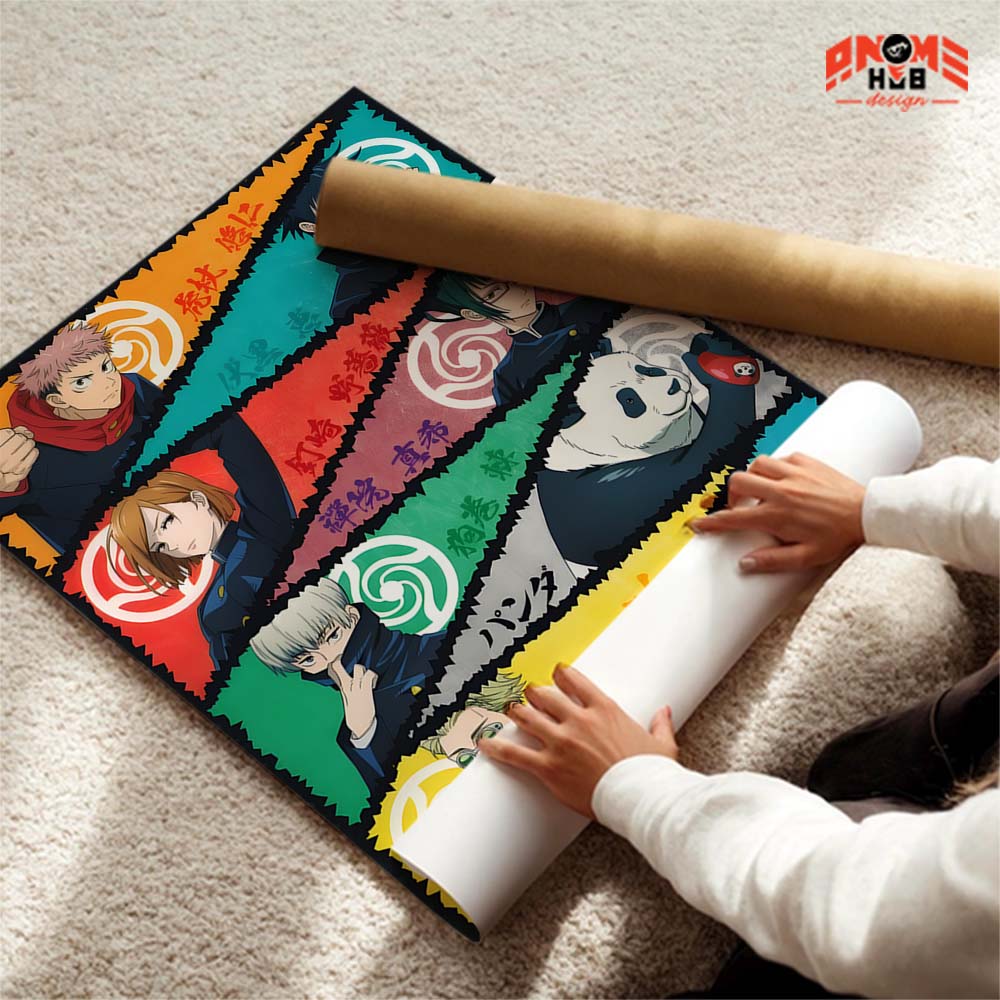 Jujustsuu Kaiisenn 9 Poster/Canvas, Art Anime Wall Print, Wall Decor  –  Poster/Canvas ANIME HUB