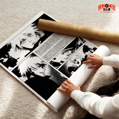 Jujustsuu Kaiisenn 1 Poster/Canvas, Art Anime Wall Print, Wall Decor  –  Poster/Canvas ANIME HUB