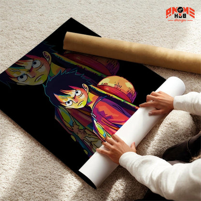 Onee Piecee Poster/Canvas, Art Anime Wall Print, Wall Decor  – Luuffyy  Poster/Canvas ANIME HUB