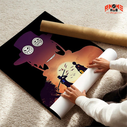 Onee Piecee Poster/Canvas, Art Anime Wall Print, Wall Decor  – Portggas D. Acee  Poster/Canvas ANIME HUB