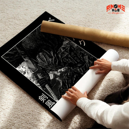 Berserkk 3 Poster/Canvas, Art Anime Wall Print, Wall Decor  –  Poster/Canvas ANIME HUB