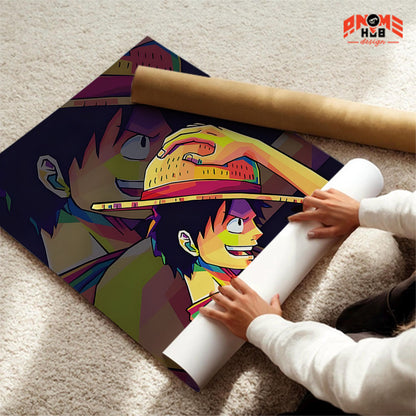 Onee Piecee Poster/Canvas, Art Anime Wall Print, Wall Decor  – Luuffyy 1  Poster/Canvas ANIME HUB