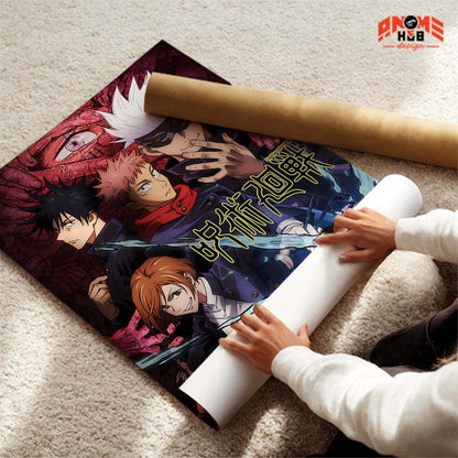 Jujustsuu Kaiisenn Poster/Canvas, Art Anime Wall Print, Wall Decor  –  Poster/Canvas ANIME HUB