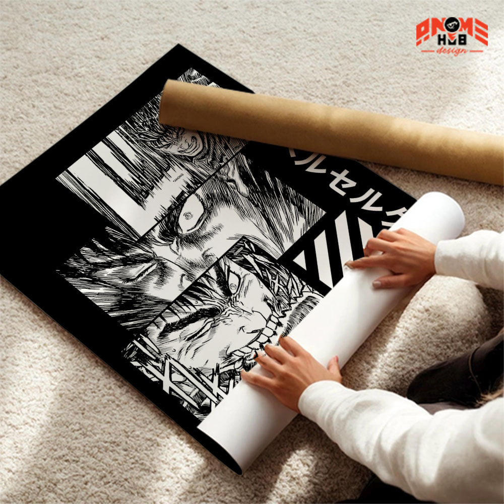 Berserkk 12 Poster/Canvas, Art Anime Wall Print, Wall Decor  –  Poster/Canvas ANIME HUB