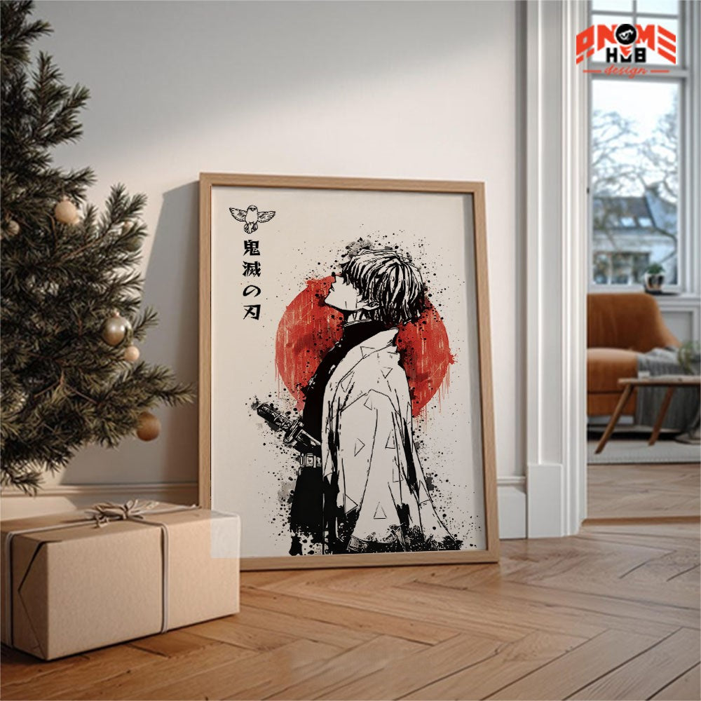 Demoon Slayerr Poster/Canvas, Art Anime Wall Print, Wall Decor  – Aggattsuuma Zeenittsu Poster/Canvas ANIME HUB