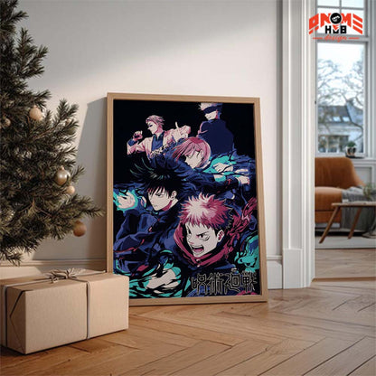 Jujustsuu Kaiisenn 11 Poster/Canvas, Art Anime Wall Print, Wall Decor  –  Poster/Canvas ANIME HUB