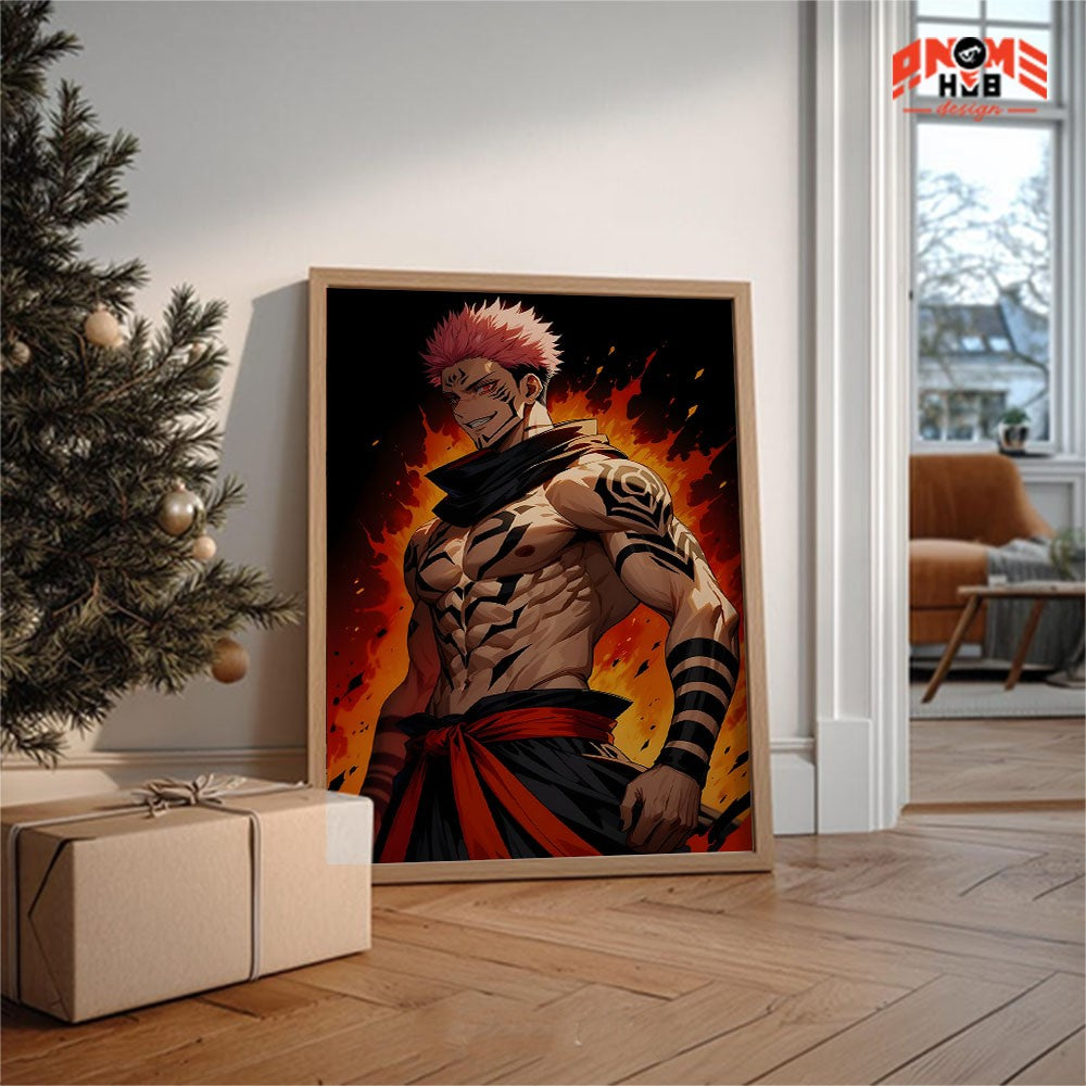 Jujustsuu Kaiisenn 7 Poster/Canvas, Art Anime Wall Print, Wall Decor  –  Poster/Canvas ANIME HUB