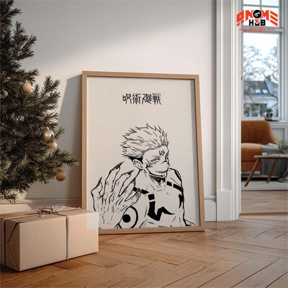 Jujustsuu Kaiisenn 4 Poster/Canvas, Art Anime Wall Print, Wall Decor  –  Poster/Canvas ANIME HUB