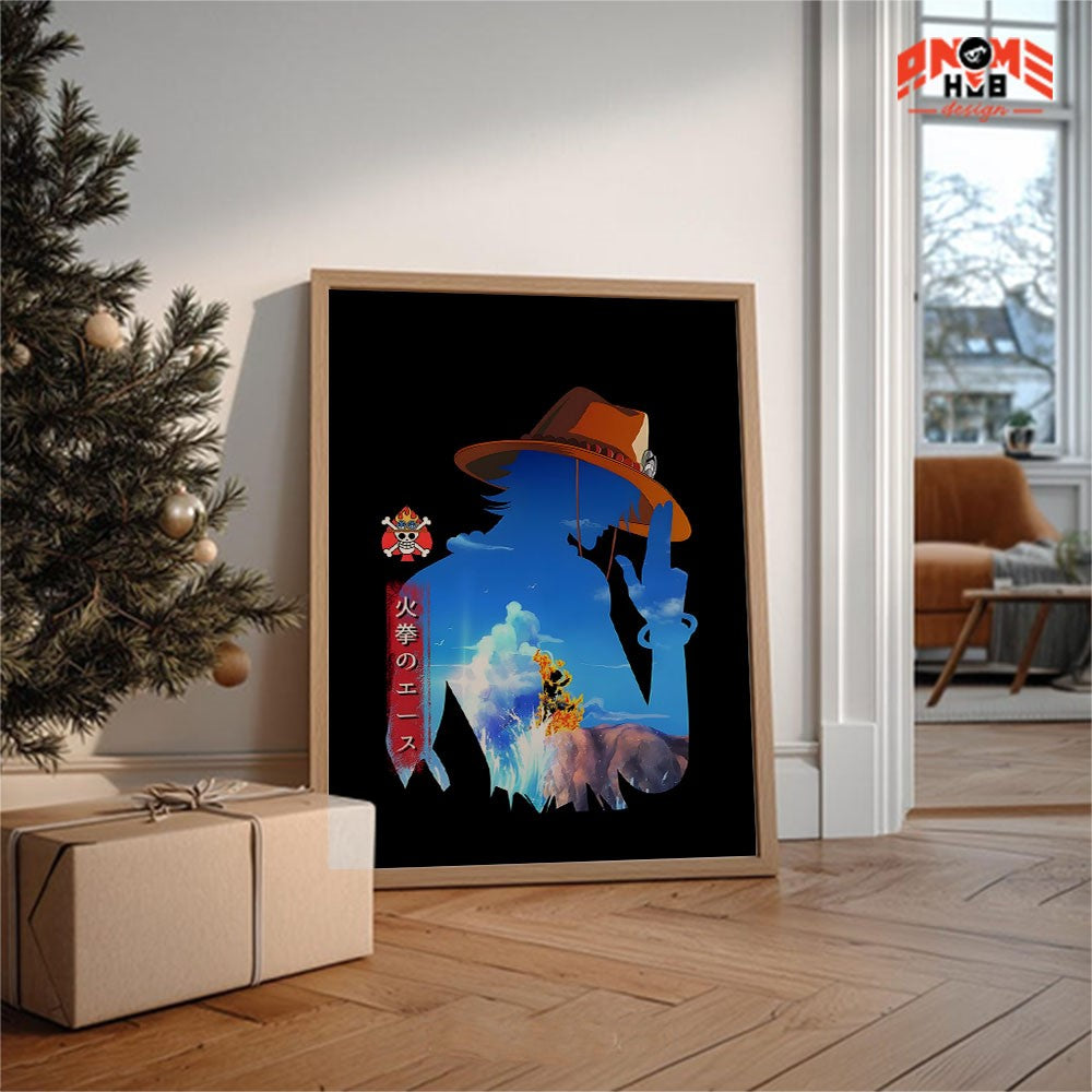 Onee Piecee Poster/Canvas, Art Anime Wall Print, Wall Decor  – Portggas D. Acee 1  Poster/Canvas ANIME HUB