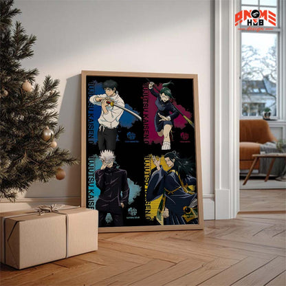 Jujustsuu Kaiisenn 21 Poster/Canvas, Art Anime Wall Print, Wall Decor  –  Poster/Canvas ANIME HUB