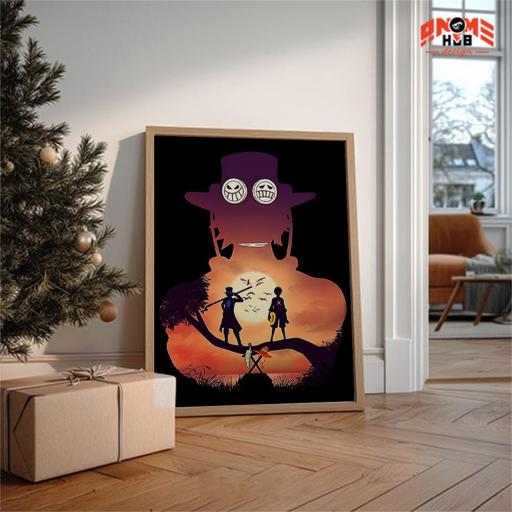 Onee Piecee Poster/Canvas, Art Anime Wall Print, Wall Decor  – Portggas D. Acee  Poster/Canvas ANIME HUB