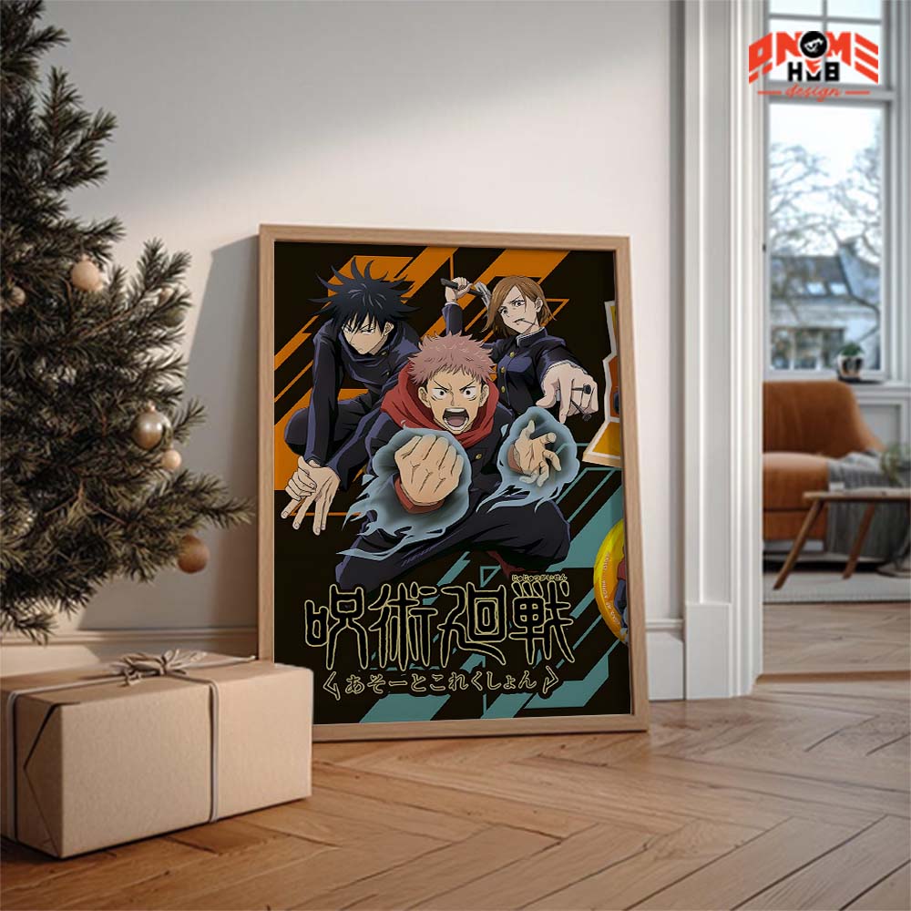 Jujustsuu Kaiisenn 24 Poster/Canvas, Art Anime Wall Print, Wall Decor  –  Poster/Canvas ANIME HUB